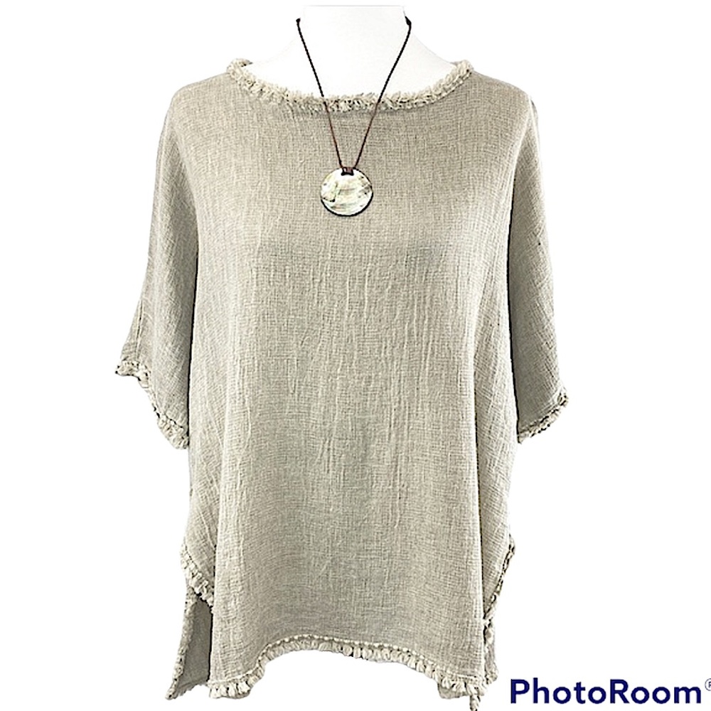 Marisima Italian Washable Linen Top